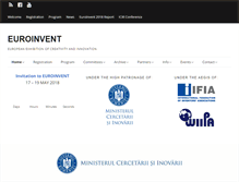 Tablet Screenshot of euroinvent.org